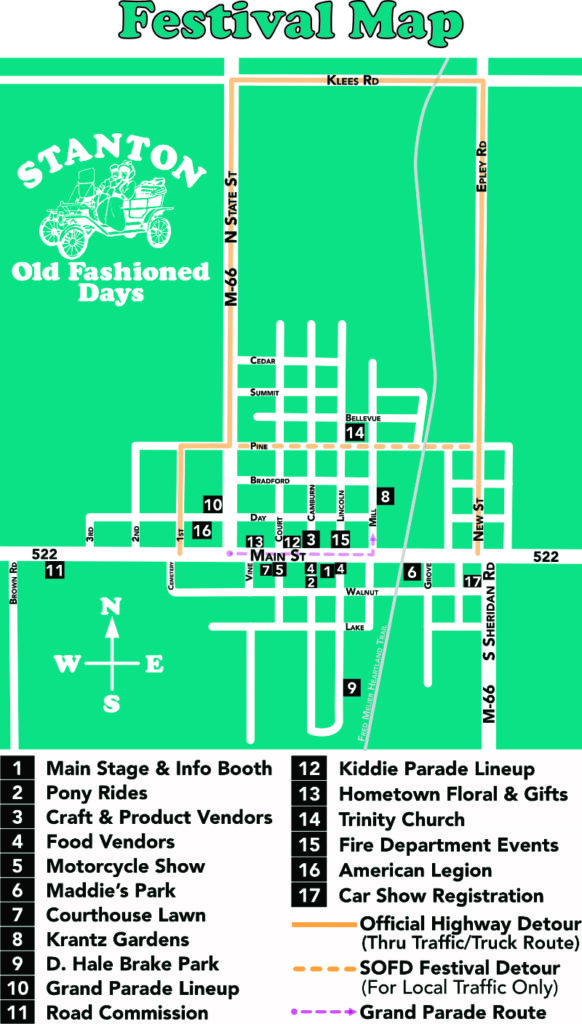 Schedule of Events – Stanton Old Fashioned Days
